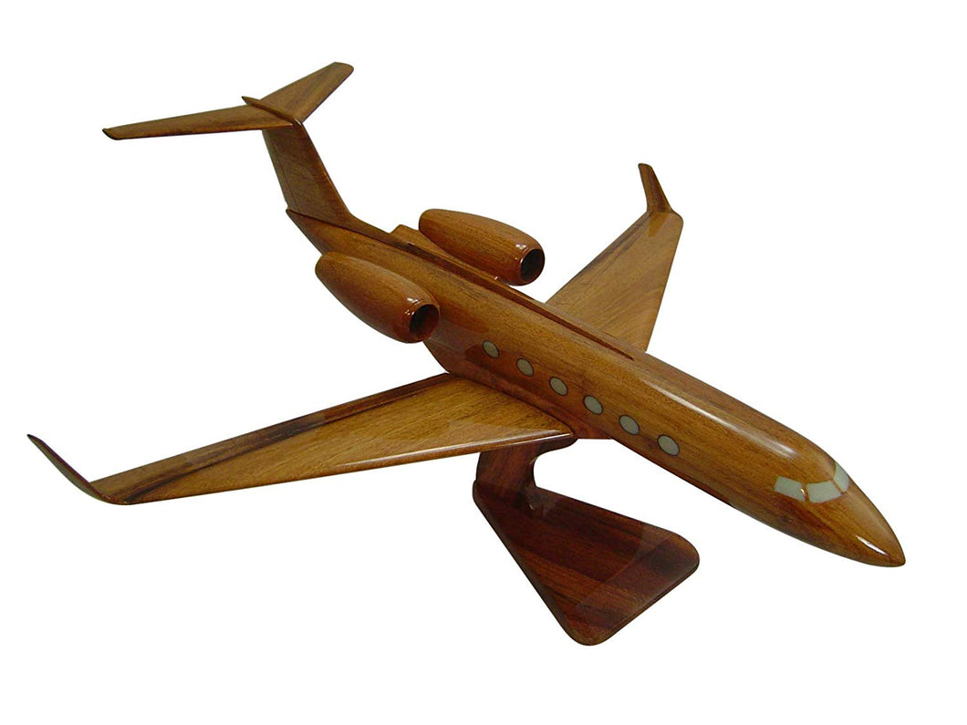 Gulfstream III Mahogany Wood Desktop Airplanes Model
