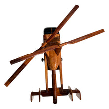Load image into Gallery viewer, HH43 Huskie Mahogany Wood Desktop Helicopters Model
