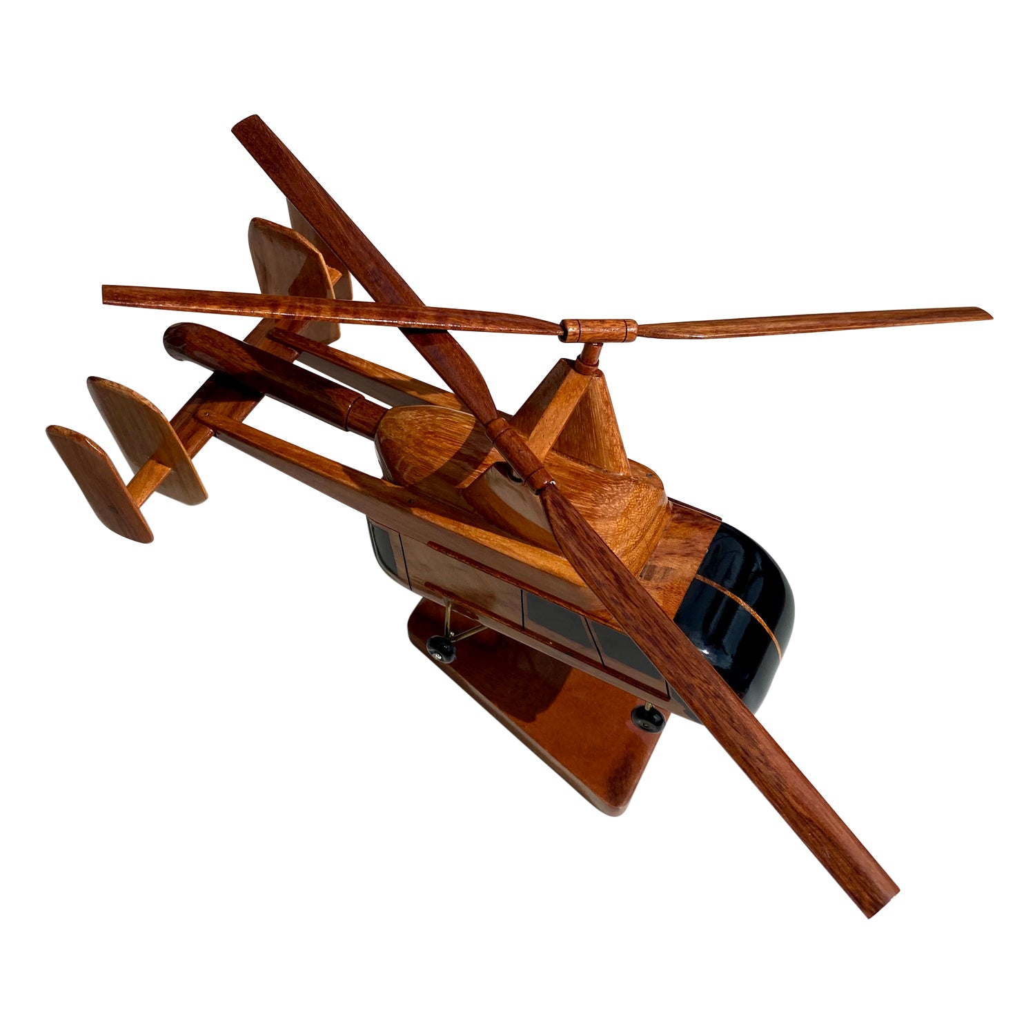 HH43 Huskie Mahogany Wood Desktop Helicopters Model