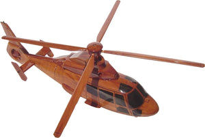 HH65A Dauphin  Mahogany Wood Desktop Helicopter Model