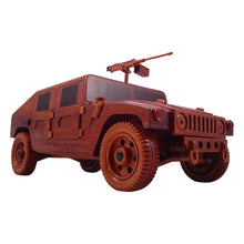 Load image into Gallery viewer, HUMV Military Mahogany Wood Desktop trucks  Model