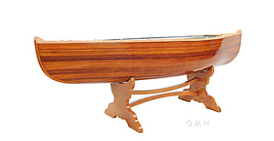 Wooden Canoe Table 5 ft