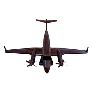 King Air 350 Mahogany Wood Desktop Airplane Model