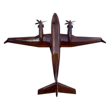 Load image into Gallery viewer, King Air 350 Mahogany Wood Desktop Airplane Model