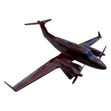 Load image into Gallery viewer, King Air 350 Gulfstream Mahogany Wood Desktop Airplane Model