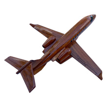 Load image into Gallery viewer, Lear45  Mahogany Wood Desktop Airplane Model