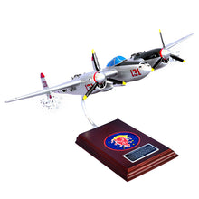 Load image into Gallery viewer, Lockheed P-38J Lightning Pudgy Wood Desktop Model Custom Made for you