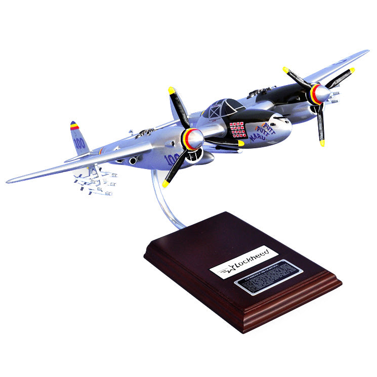 Lockheed P-38J Putt Putt Maru Wood Desktop Model Custom Made for you