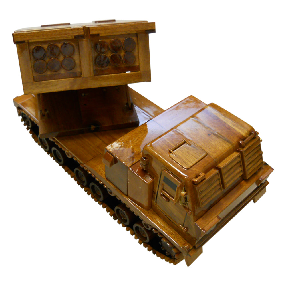 IPO SPECIAL ORDER MLRS Vehicle Mahogany Wood Desktop Truck combo Model