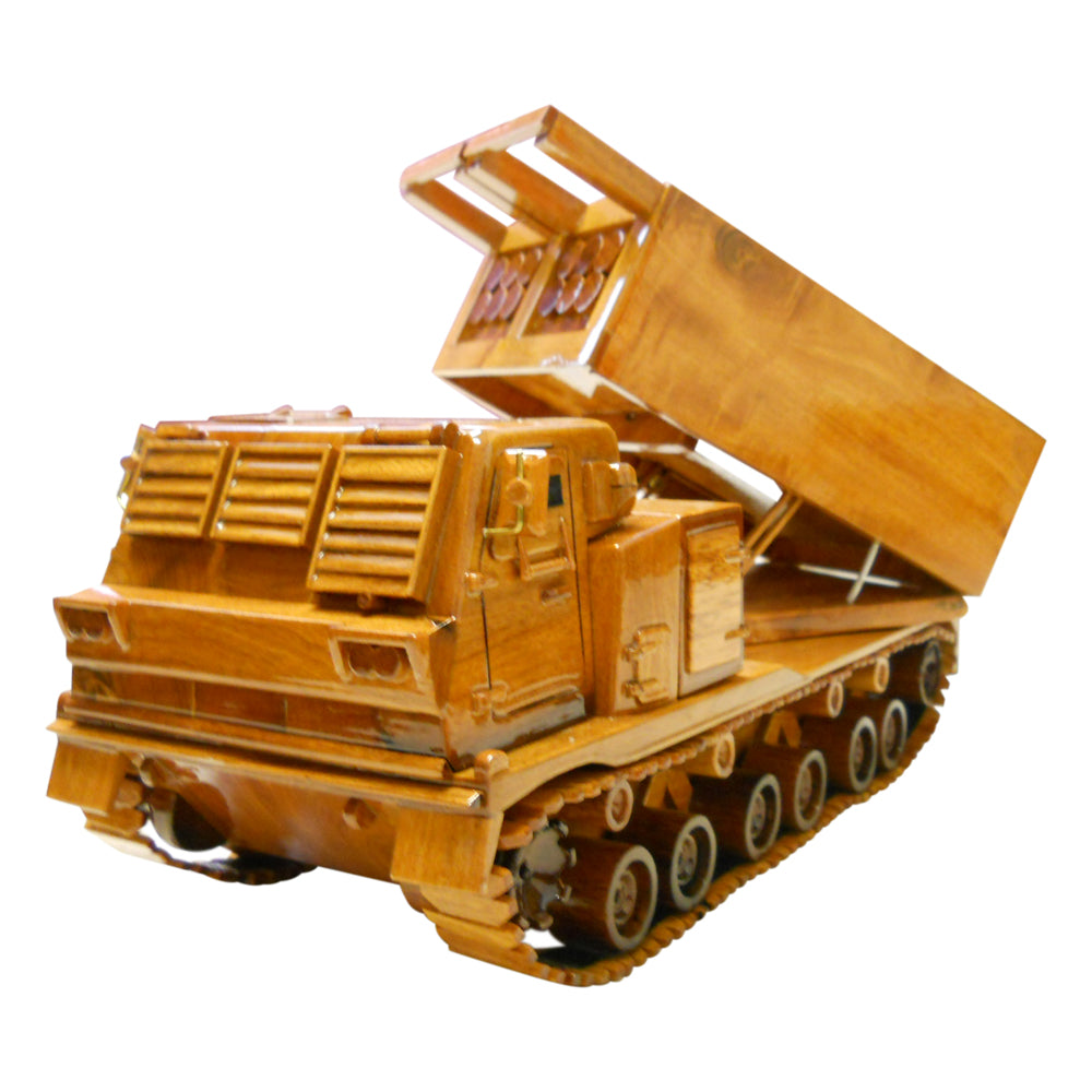 IPO SPECIAL ORDER MLRS Vehicle Mahogany Wood Desktop Truck combo Model