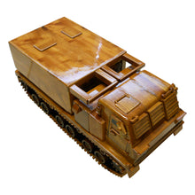 Load image into Gallery viewer, MLRS Vehicle Mahogany Wood Desktop Truck combo Model