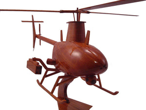 MQ8 Fire Scout Mahogany Wood Desktop Helicopters Model