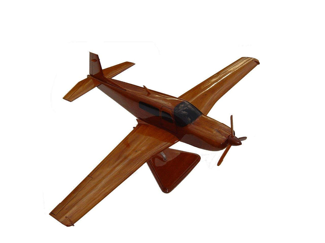 Mooney M20 Mahogany Wood Desktop Airplane Model