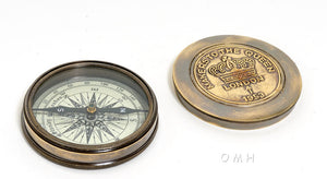 Makers to the Queen Compass w leather case