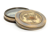 Load image into Gallery viewer, Makers to the Queen Compass w leather case