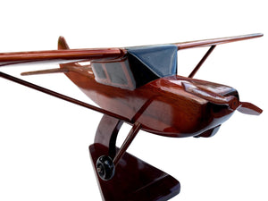 L19 Birddog Mahogany Wood Desktop Airplane Model