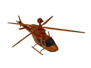 OH58 Kiowa Mahogany Wood Desktop Helicopter Model