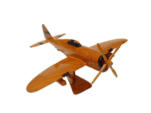 P47 Thunderbolt Mahogany Wood Desktop Airplane Model