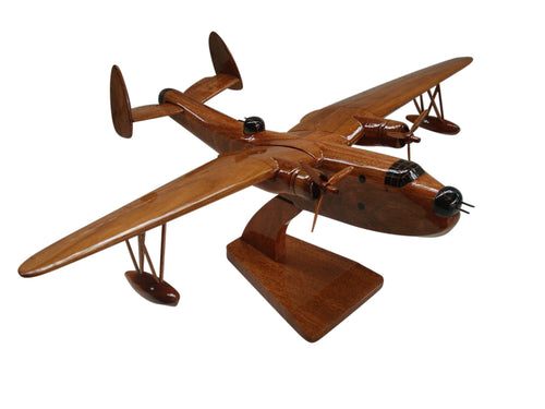 PBM Mariner Mahogany Wood Desktop Airplane Model
