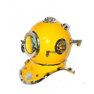 Yellow finish diving helmet  scuba nautical mark IV