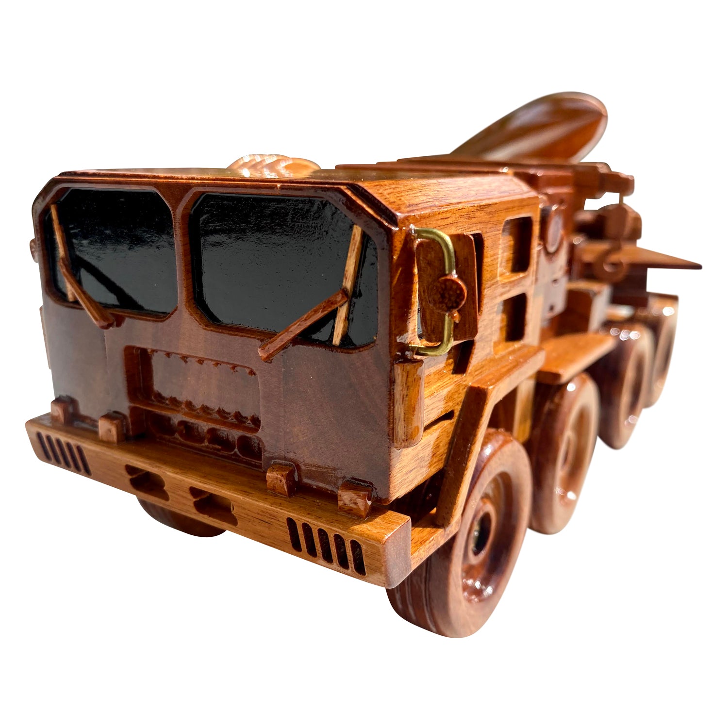 Pershing Missile System Mahogany Wood Desktop Truck combo