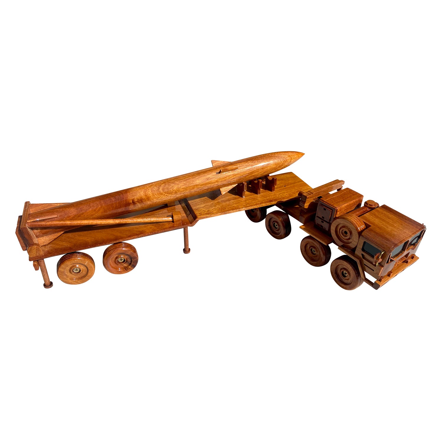 Pershing Missile System Mahogany Wood Desktop Truck combo