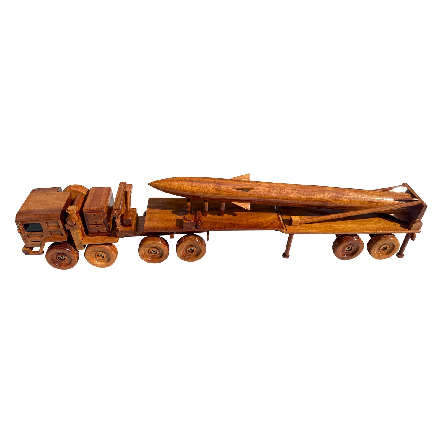 Pershing Missile System Mahogany Wood Desktop Truck combo