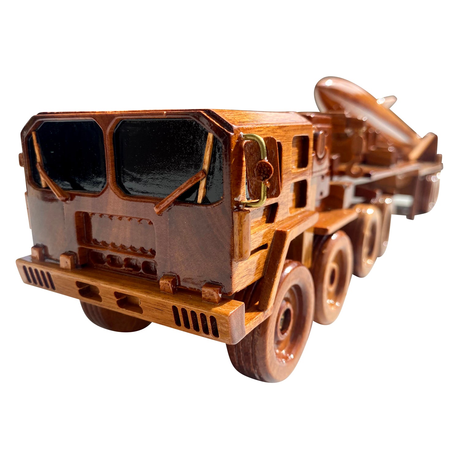 Pershing Missile System Mahogany Wood Desktop Truck combo