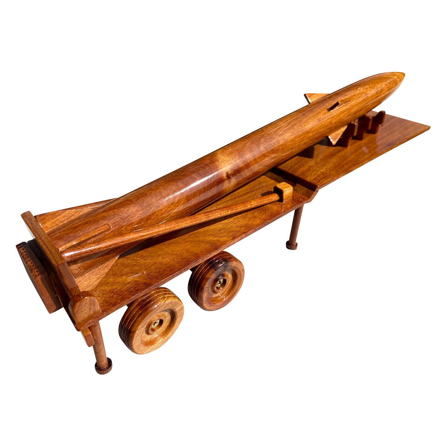 Pershing Missile System Mahogany Wood Desktop Truck combo