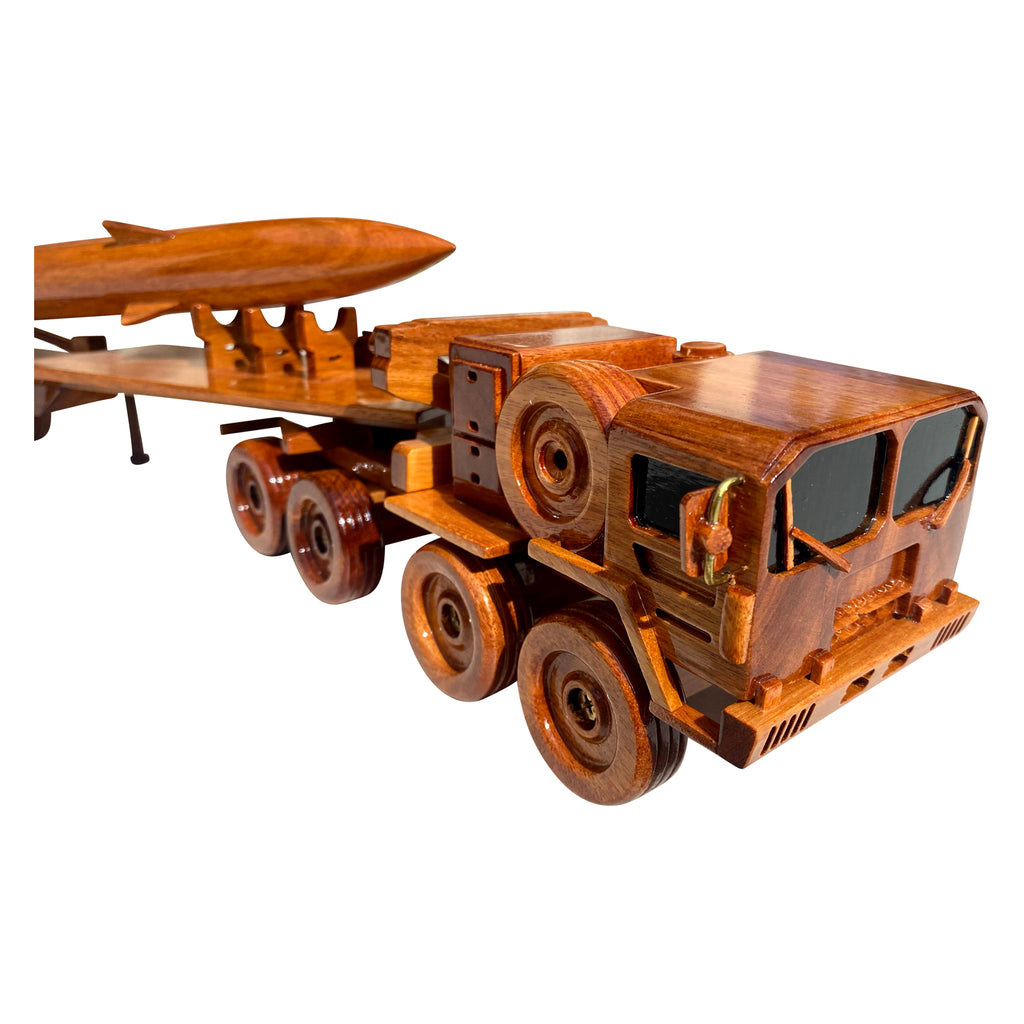 Pershing Missile System Mahogany Wood Desktop Truck combo