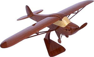 Piper Cub J3 Mahogany Wood Desktop Airplane Model