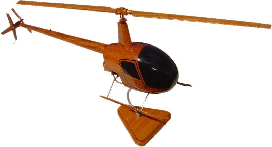 Robinson 22 Mahogany Wood Desktop Helicopters Model
