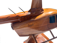 Load image into Gallery viewer, R66 Mahogany Wood Desktop helicopter Model