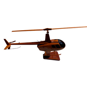R66 Mahogany Wood Desktop helicopter Model