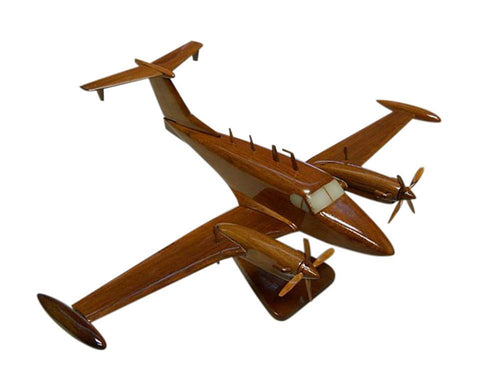 RC12 Guardrail Mahogany Wood Desktop Airplane Model