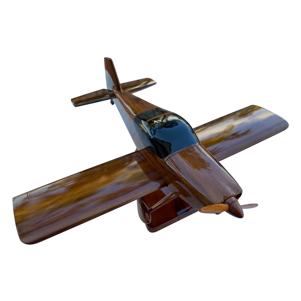 Van's Aircraft RV-7 ( RV7 ) Vans Mahogany Wood Desktop Airplane Model