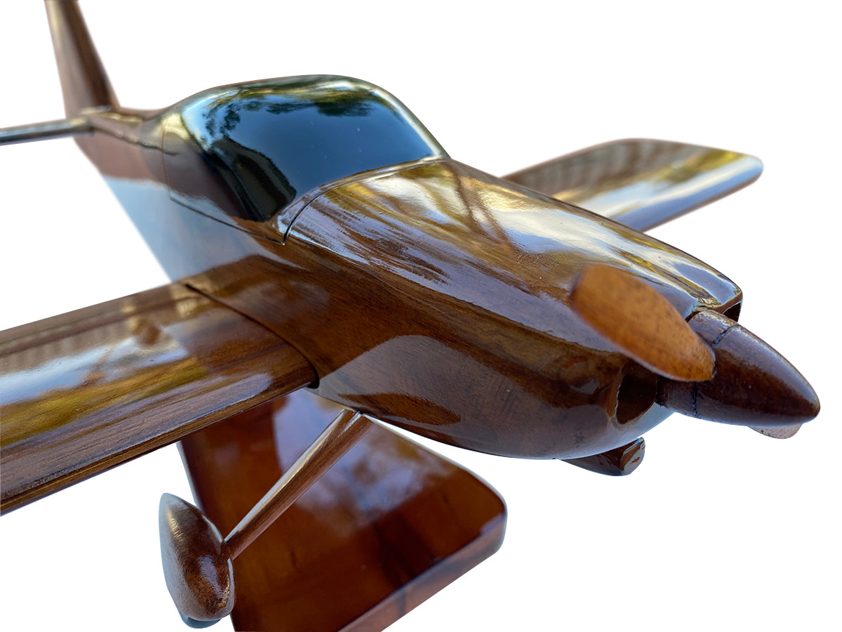 Van's Aircraft RV7 Mahogany Wood Desktop Airplane Model