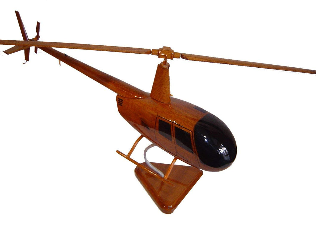 Robinson 44 Mahogany Wood Desktop Helicopters Model