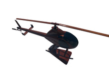 Load image into Gallery viewer, Rotorway Mahogany Wood Desktop Helicopter Model
