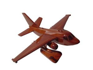 S3 Viking Mahogany Wood Desktop Airplane Model