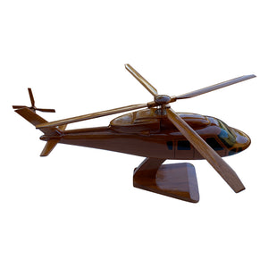 S76 Sikorsky Mahogany Wood Desktop Helicopter Model