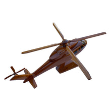 Load image into Gallery viewer, S76 Sikorsky Mahogany Wood Desktop Helicopter Model