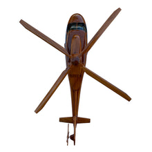 Load image into Gallery viewer, S76 Sikorsky Mahogany Wood Desktop Helicopter Model