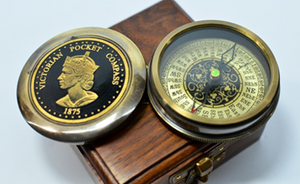 Victorian Pocket compass with box