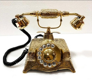 Home Decor Brass Telephone