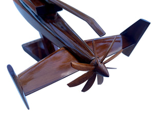 SB1 Defiant  Mahogany Wood Desktop  Helicopters  Model