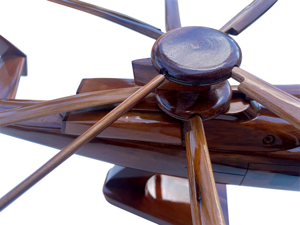 SB1 Defiant  Mahogany Wood Desktop  Helicopters  Model