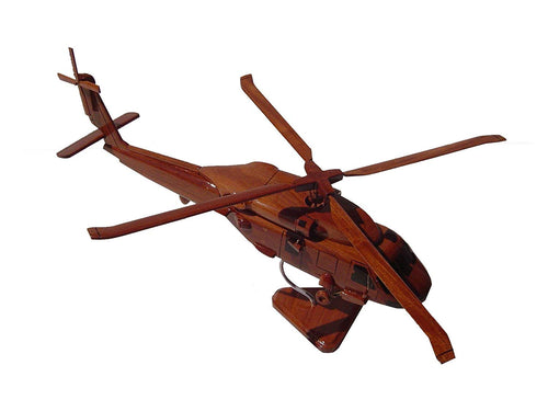 SH60 Seahawk Mahogany Wood Desktop Helicopter Model