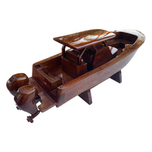 Load image into Gallery viewer, Scout 300 LFT boat  Mahogany Wood Desktop Model