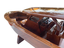 Load image into Gallery viewer, Scout 300 LFT boat  Mahogany Wood Desktop Model